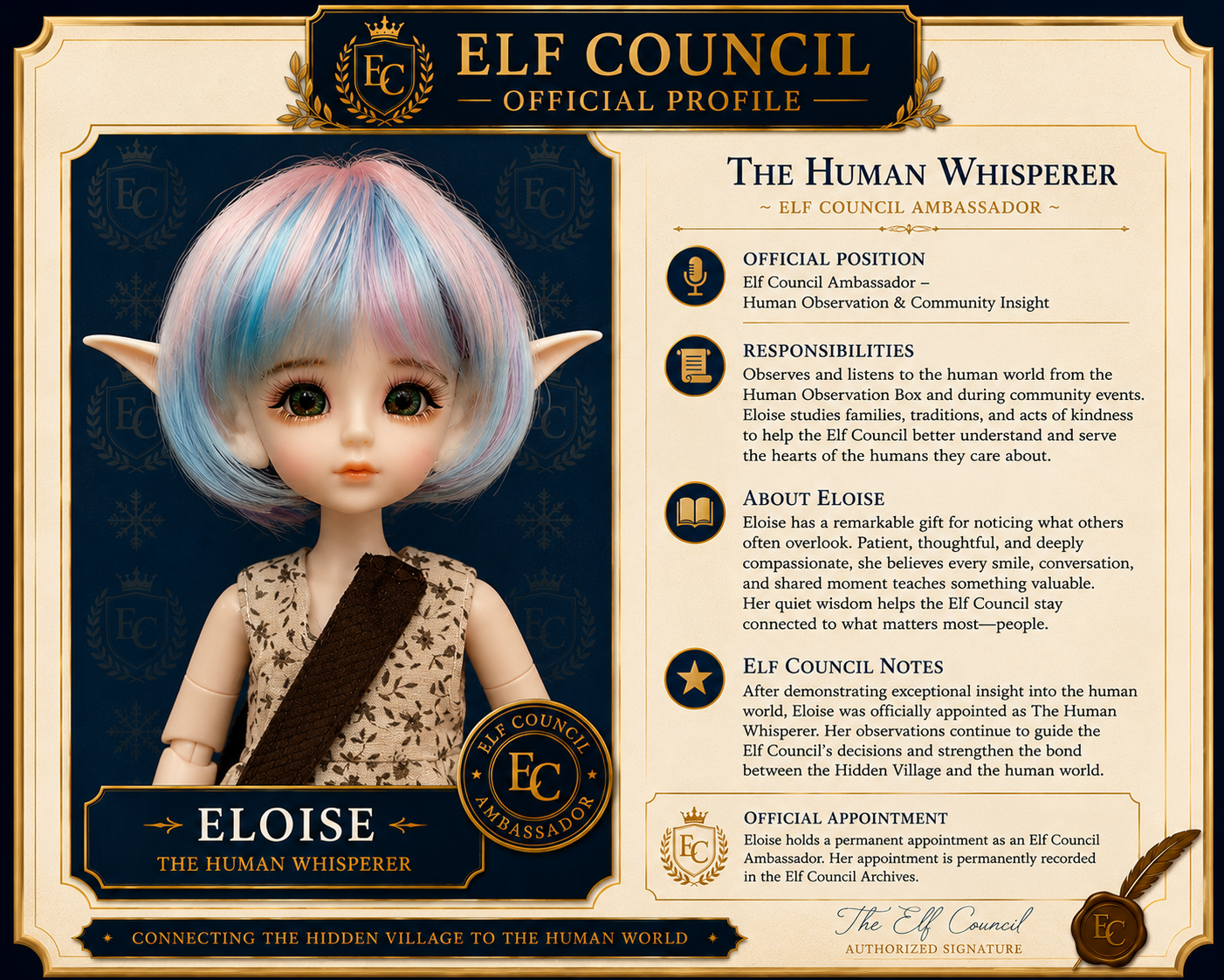 Eloise- 🌍 Elf Council Human Ambassador - 🟢 Officially Registered