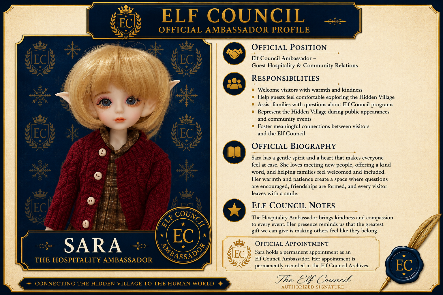 Sara - 🌍 Elf Council Human Ambassador - 🟢 Officially Registered
