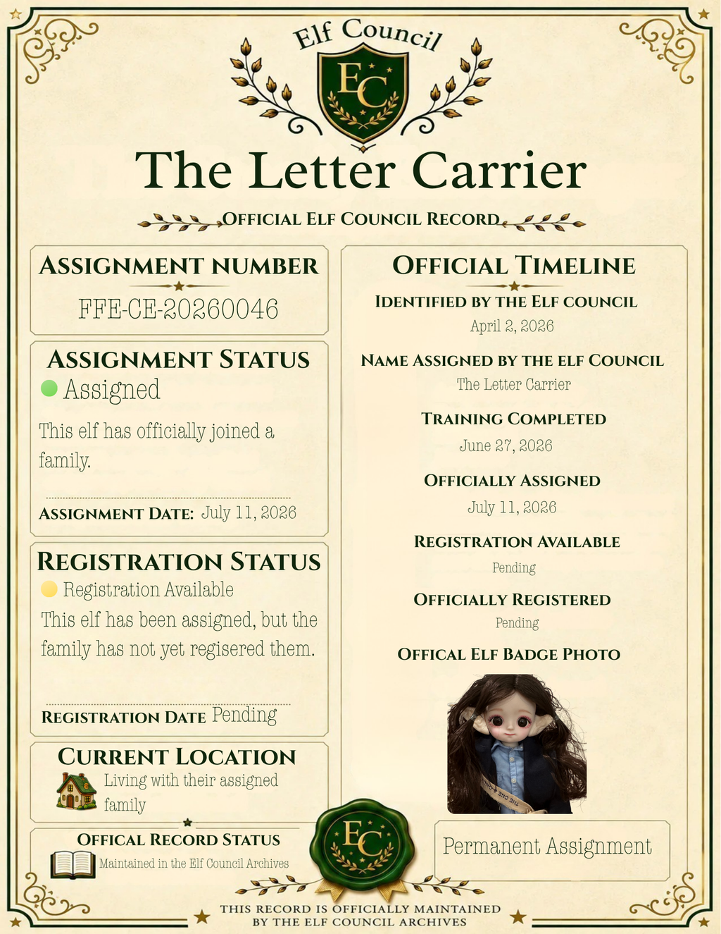 The Letter Carrier - 📜 Officially Assigned