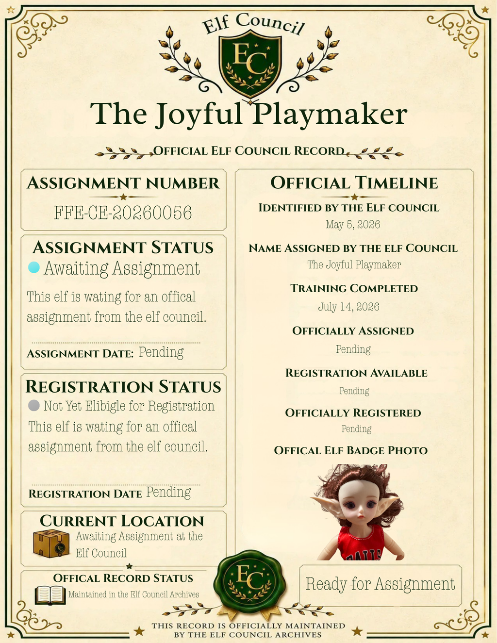 The Joyful Playmaker