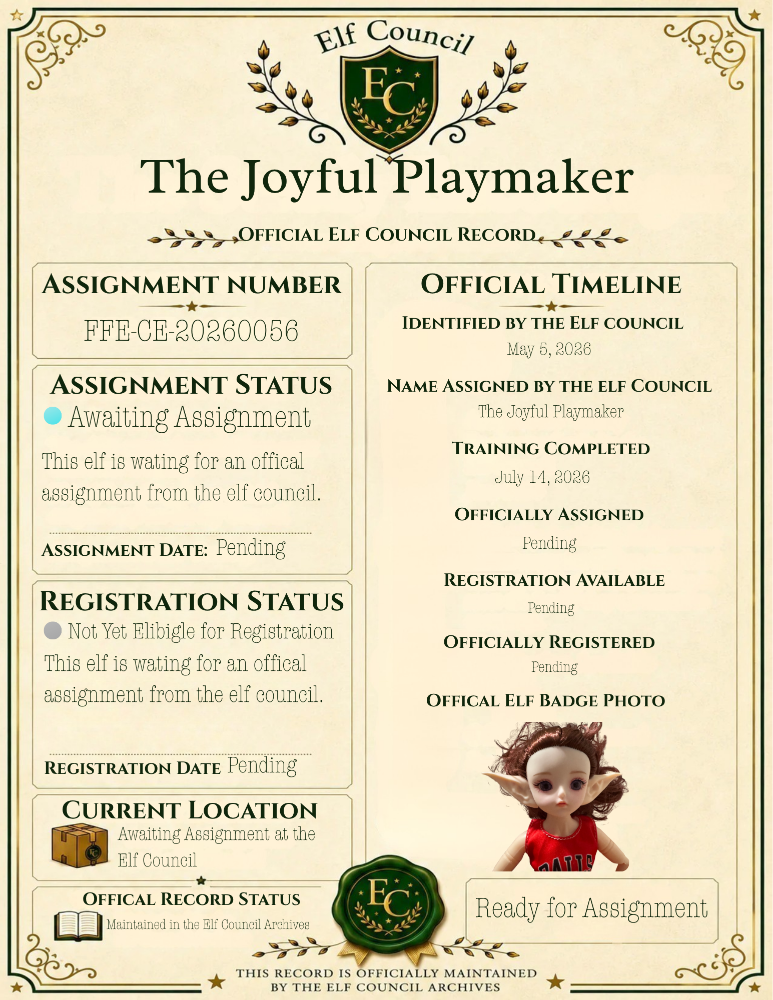 The Joyful Playmaker