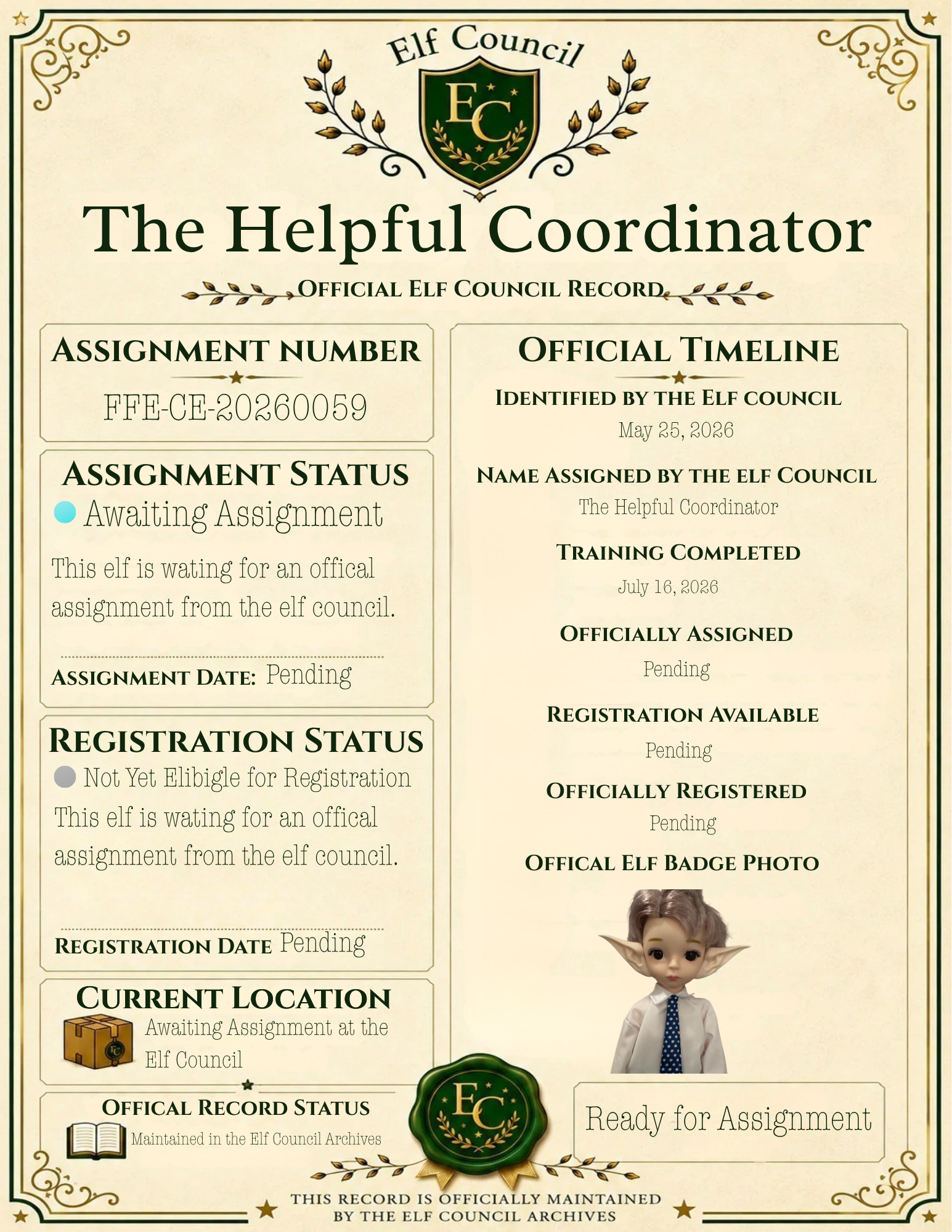 The Helpful Coordinator