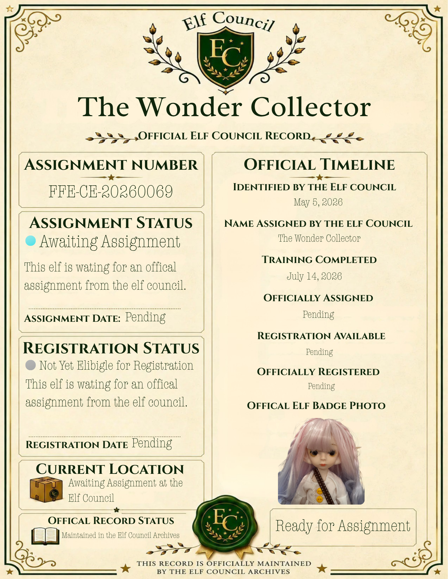 The Wonder Collector