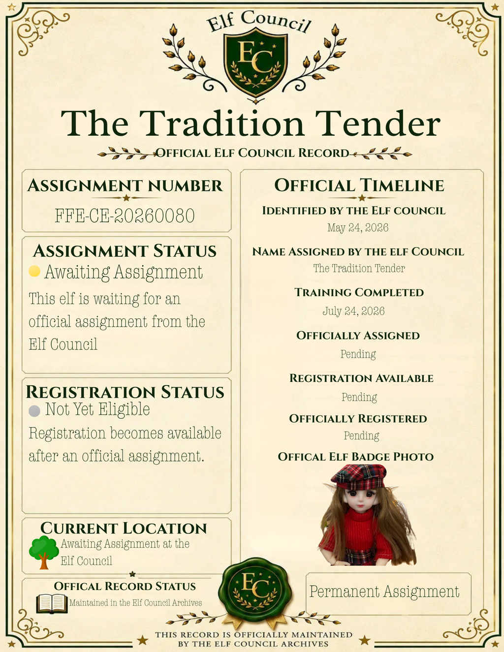 The Tradition Tender