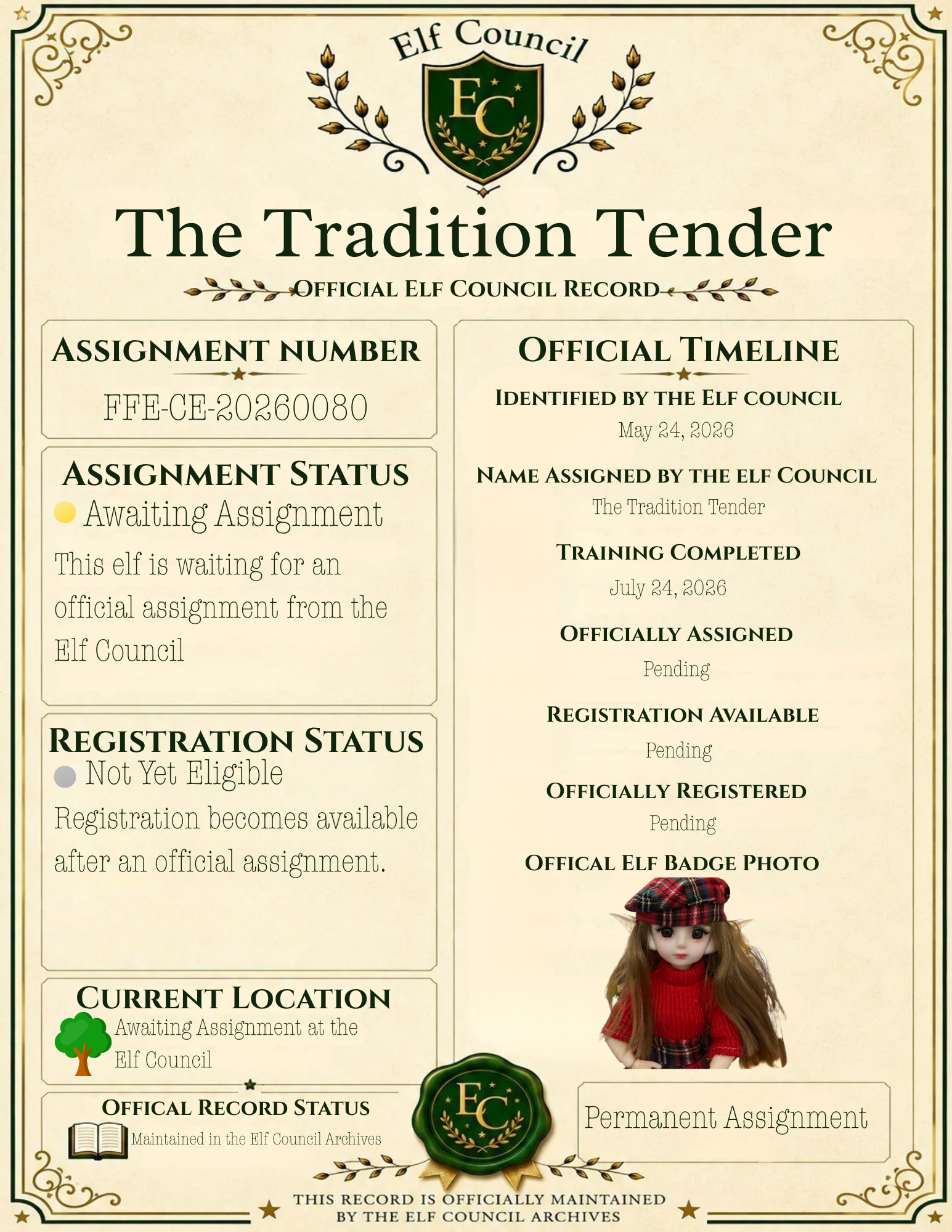 The Tradition Tender