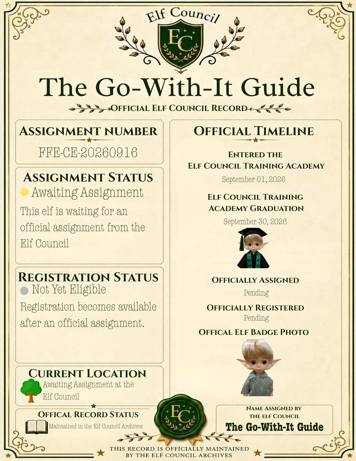 The Go-With-It Guide - Premium Companion Elf