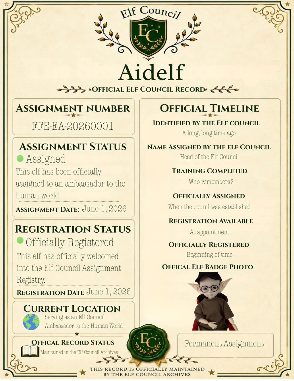 Aidelf - 🌍 Elf Council Human Ambassador - 🟢 Officially Registered