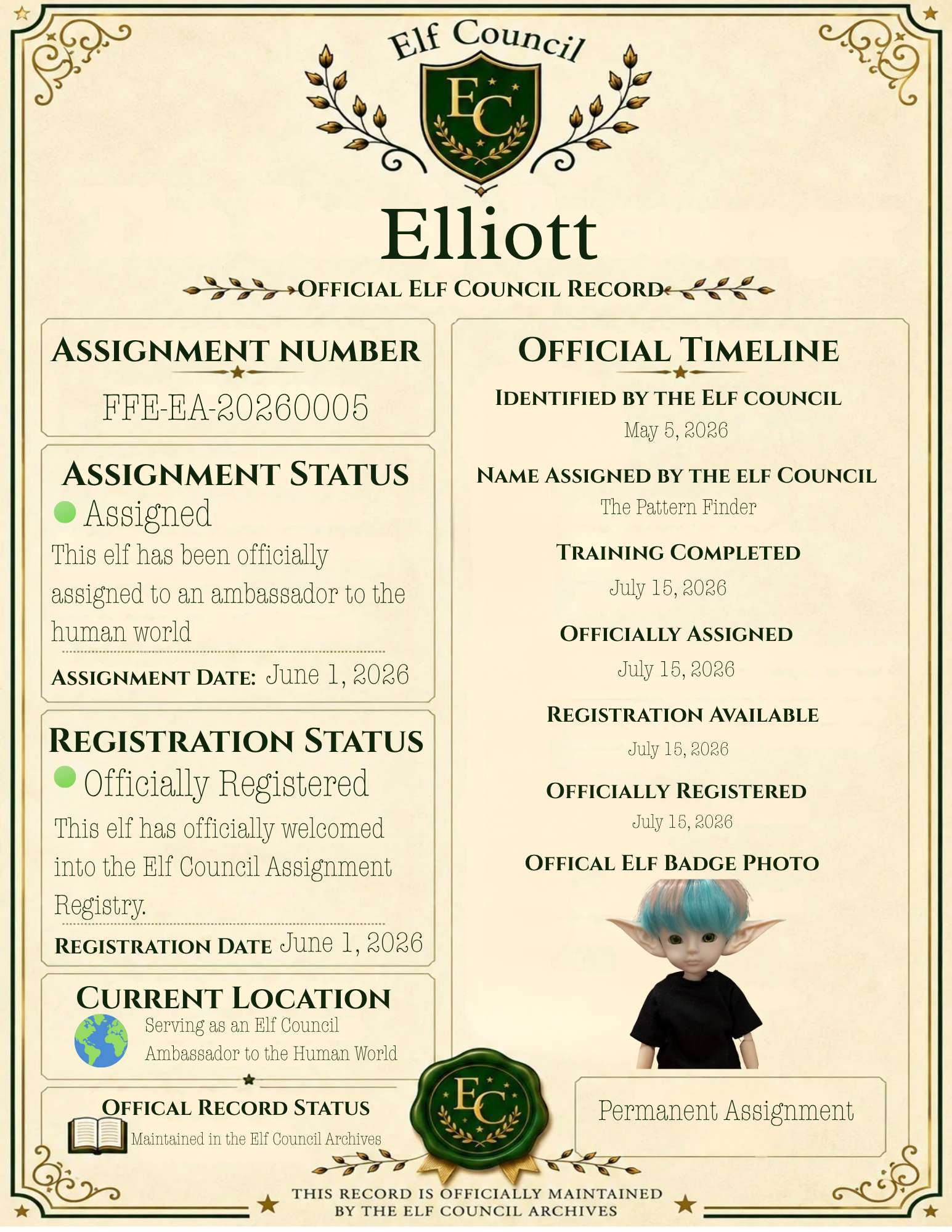 Elliott - 🌍 Elf Council Human Ambassador - 🟢 Officially Registered