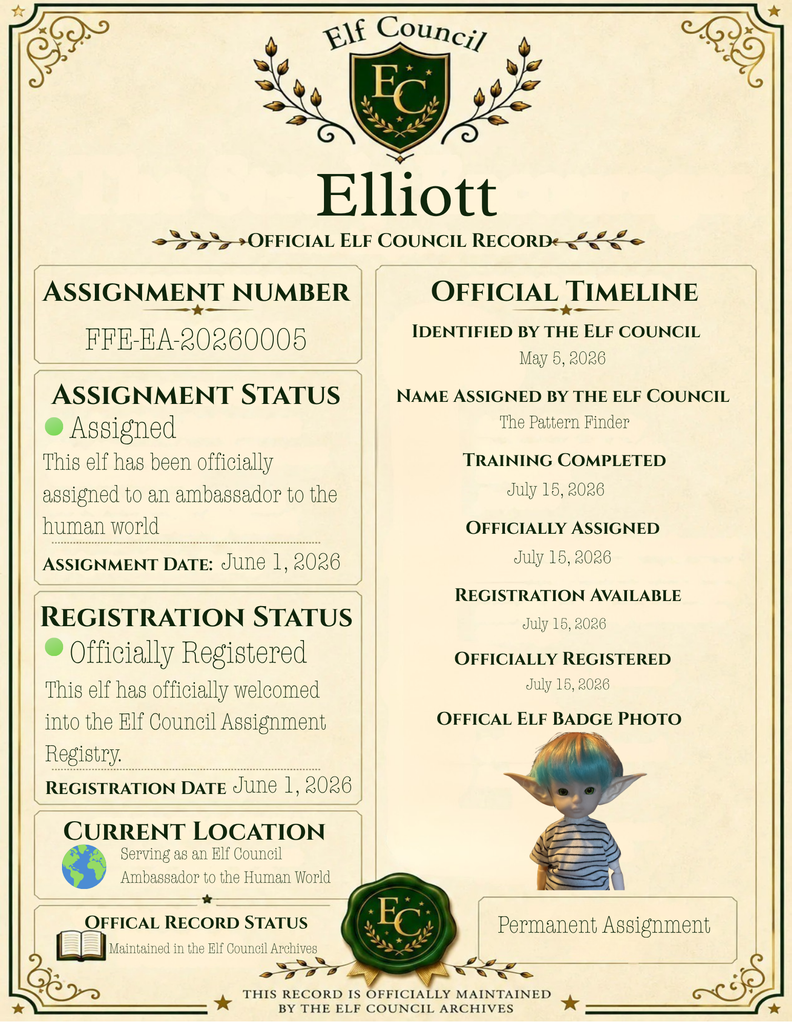 Elliott - 🌍 Elf Council Human Ambassador - 🟢 Officially Registered