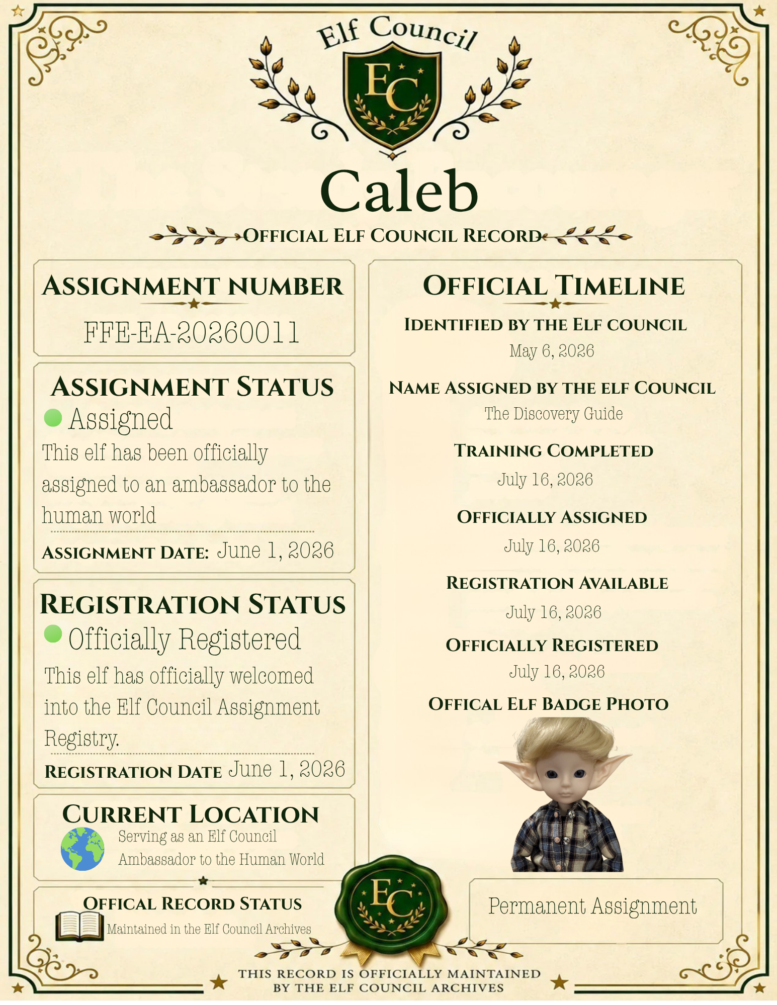 Caleb - 🌍 Elf Council Human Ambassador - 🟢 Officially Registered