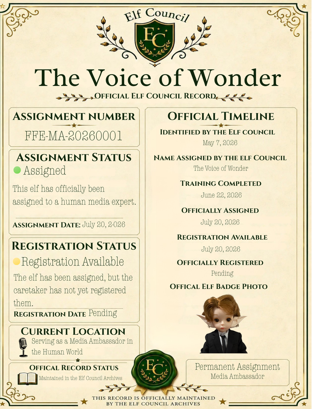 The Voice of Wonder - 🎙️Official Media Ambassador