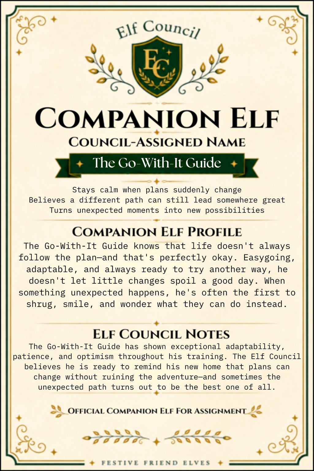 The Go-With-It Guide - Premium Companion Elf
