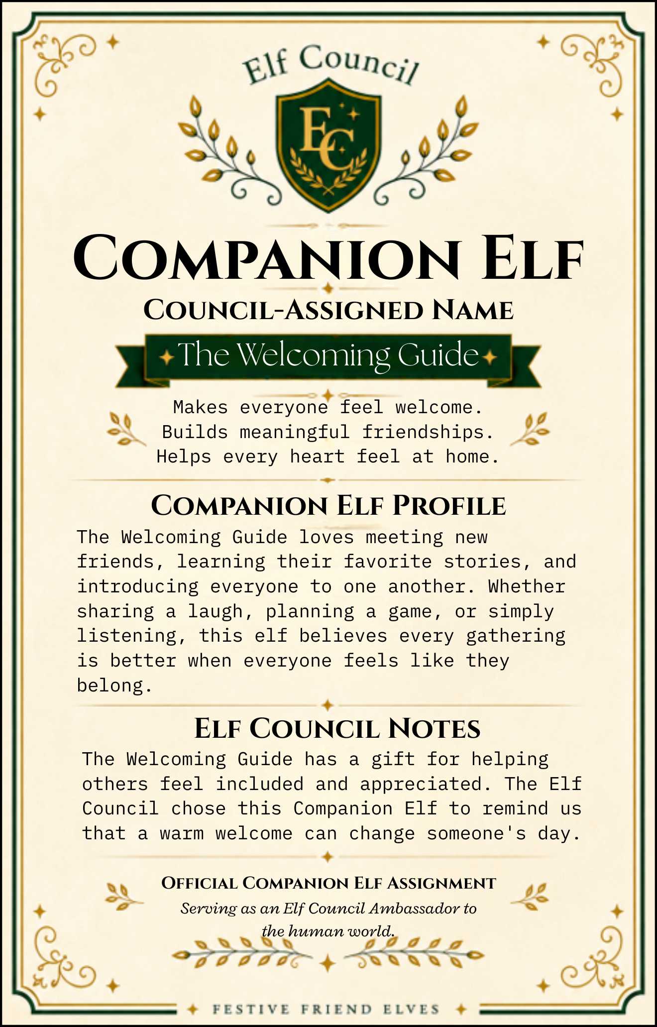 Sawyer - 🌍 Elf Council Human Ambassador - 🟢 Officially Registered